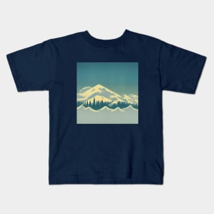 Snowy Mountains Kids T-Shirt